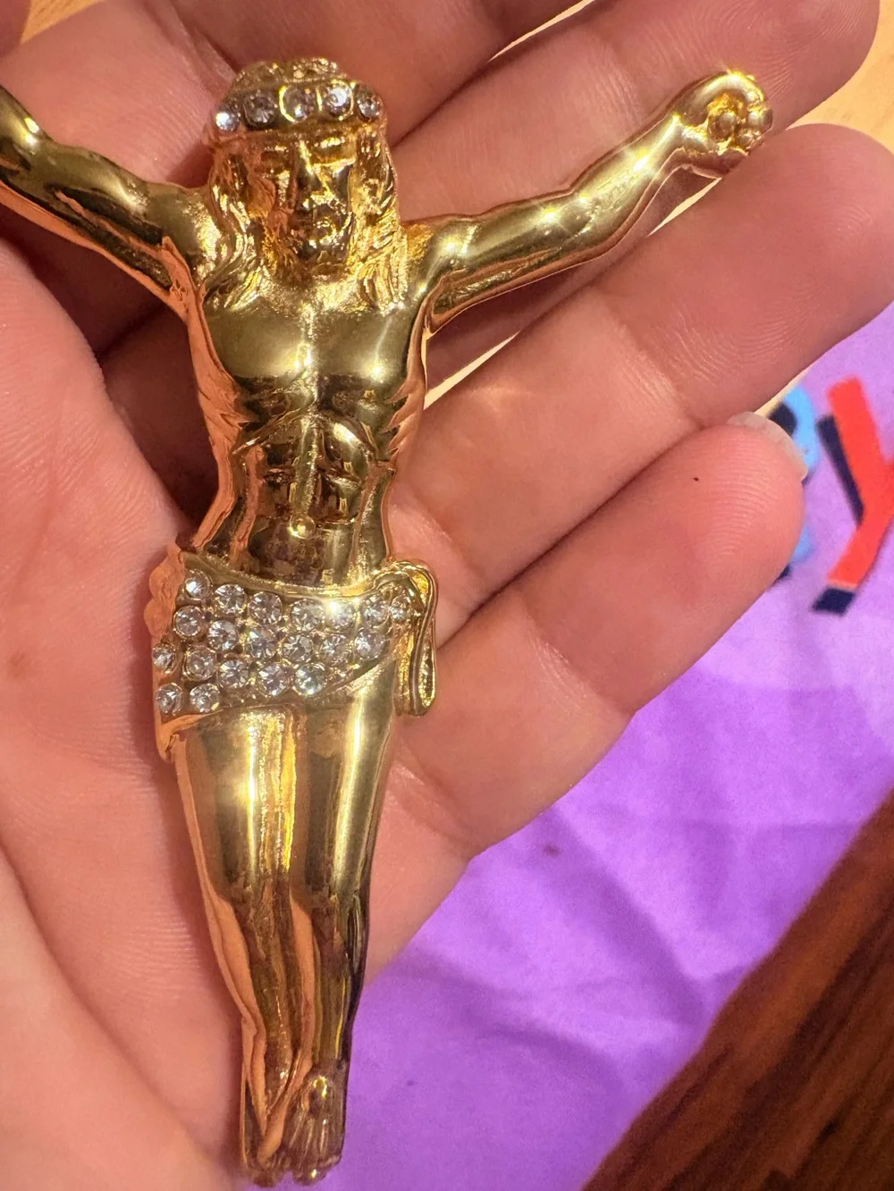 316L Stainless steel Jesus pendant 65*85mm